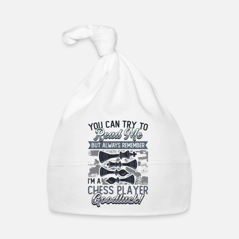 Try to read me, chess player Organic Baby Cap