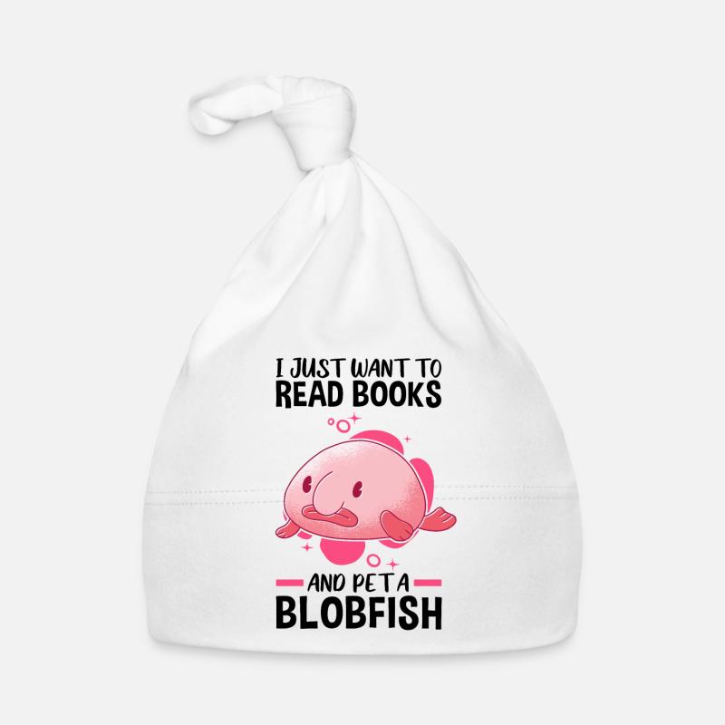 Livres et Blobfish Ugly Fish Meme Bonnet bio Bébé