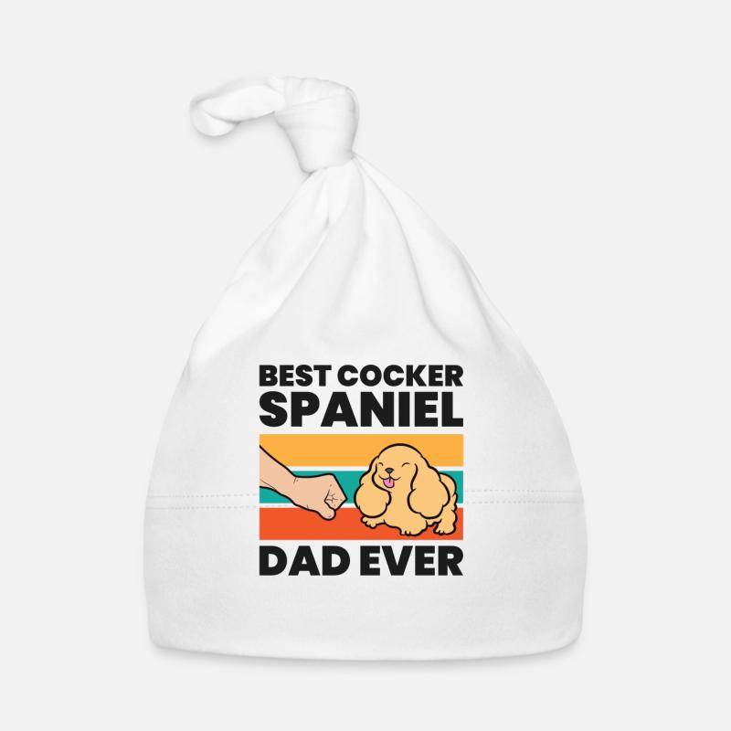 Cocker Spaniel Papa Best Cocker Spaniel Dad Ever Baby Bio-Mütze