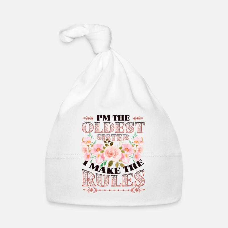 Älteste Schwester, Ich mache die Regeln. Baby Bio-Mütze