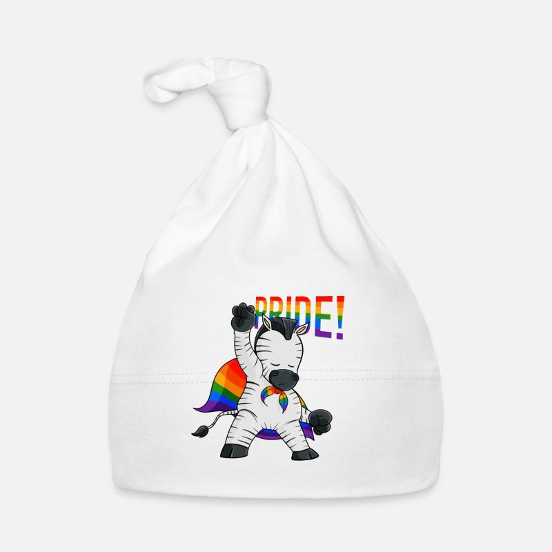 Zebra I LGBTQ Flag I Rainbow Flag I Gay Pride Baby Bio-Mütze