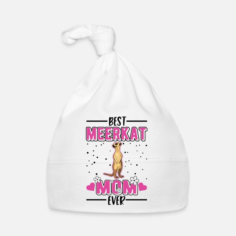 Meilleure maman suricate de tous les temps Erdmännchen Bonnet bio Bébé