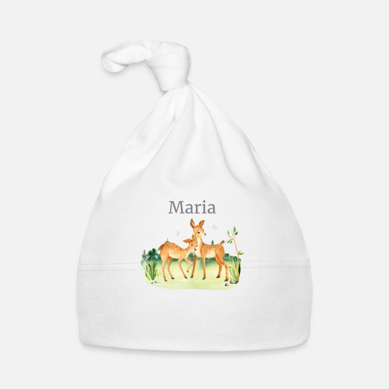 Fleurs de cerf d’animaux de la forêt Nom Maria Bonnet bio Bébé