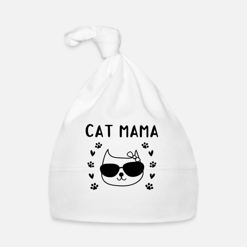 Chat Maman Mignon Chat Amant Chat Maman - Bonnet bio Bébé