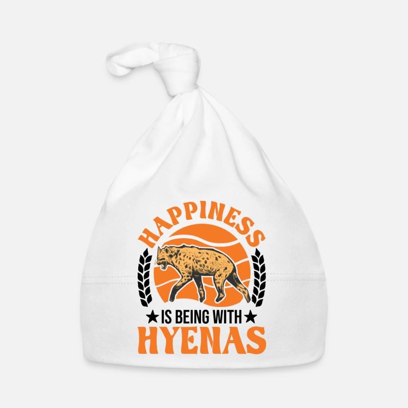 Happiness is being with Hyena's Hyena Organic Baby Cap