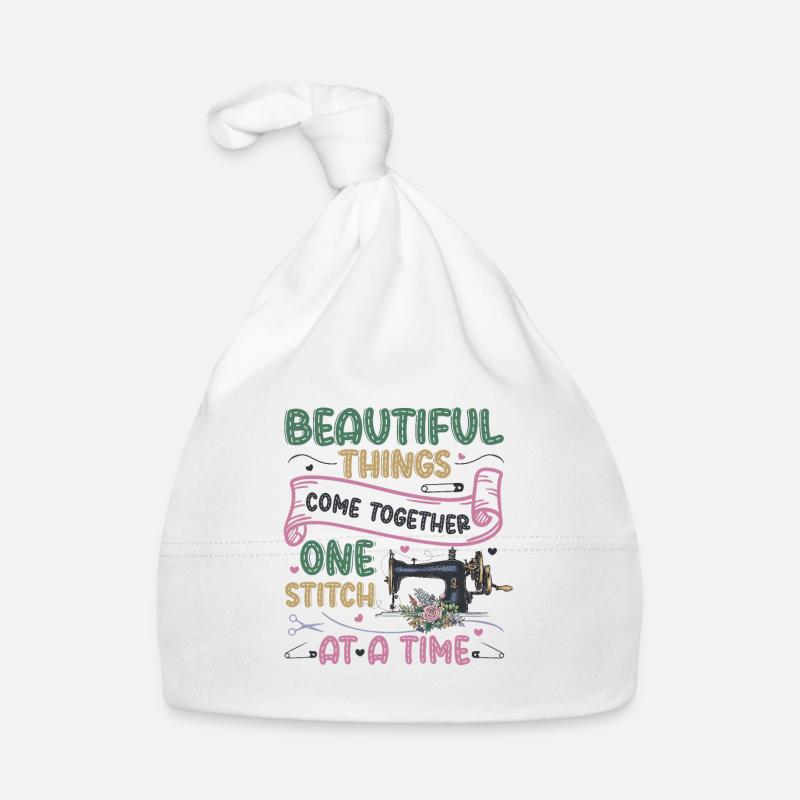 Un point à la fois, matelassage, couture. Bonnet bio Bébé