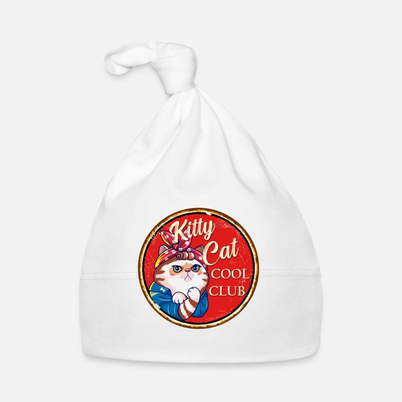 Kitty Cat Cool Club - Bonnet bio Bébé - blanc