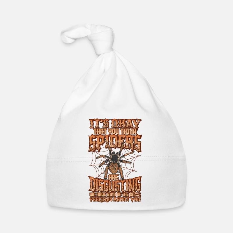Spiders are not disgusting - Spider Lover Organic Baby Cap