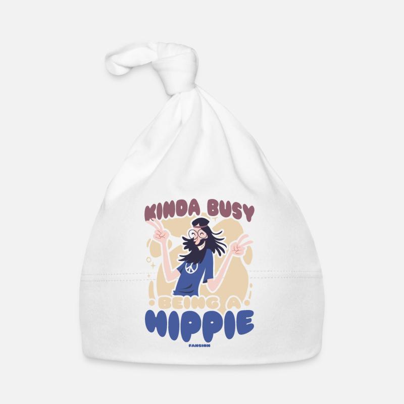Frieden Hippie lustiger Mann Baby Bio-Mütze