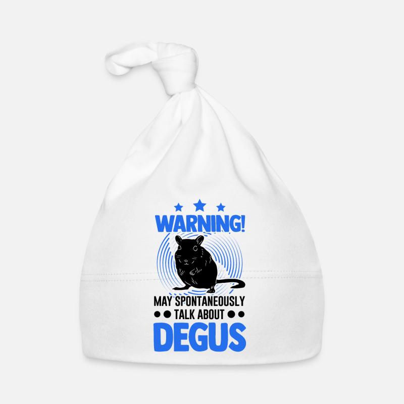 Warning May spontaneously talk about Degus Baby Bio-Mütze