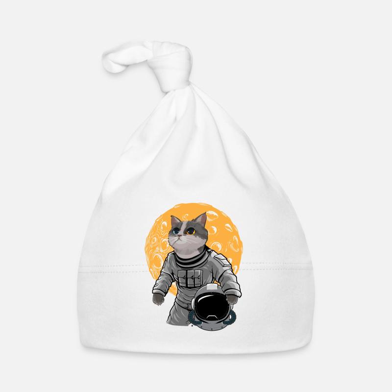 Cat Astronaute Espace cadeau Espace Chat Bonnet bio Bébé