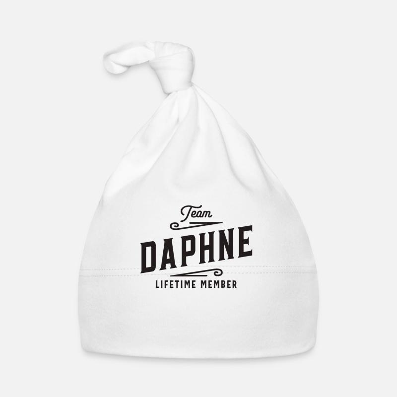 Team Daphne Lifetime Member Personalisierter Name Baby Bio-Mütze
