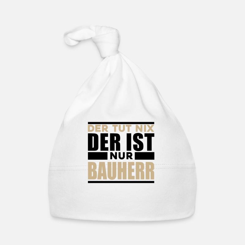 Bauherr Baby Bio-Mütze