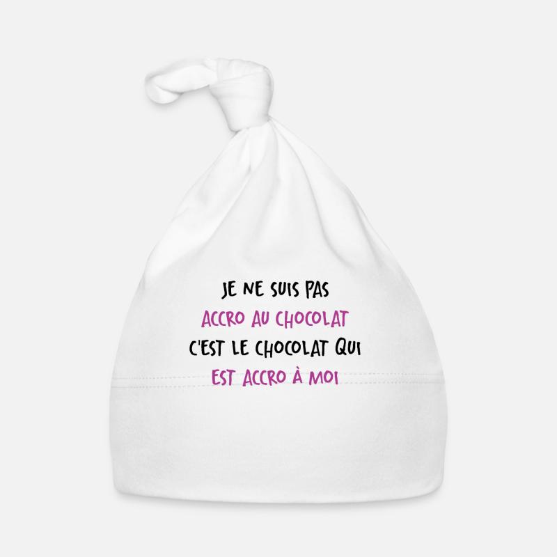 Le Chocolat Qui Est Accro À Moi Bonnet bio Bébé