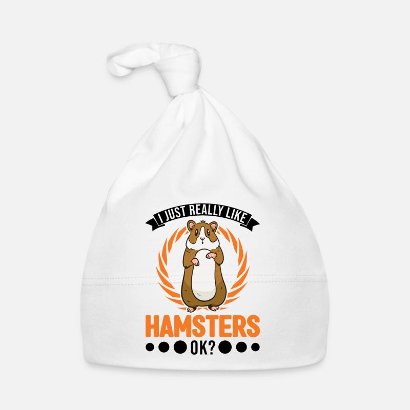 I just really like Hamsters Goldhamster Hamster Baby Bio-Mütze