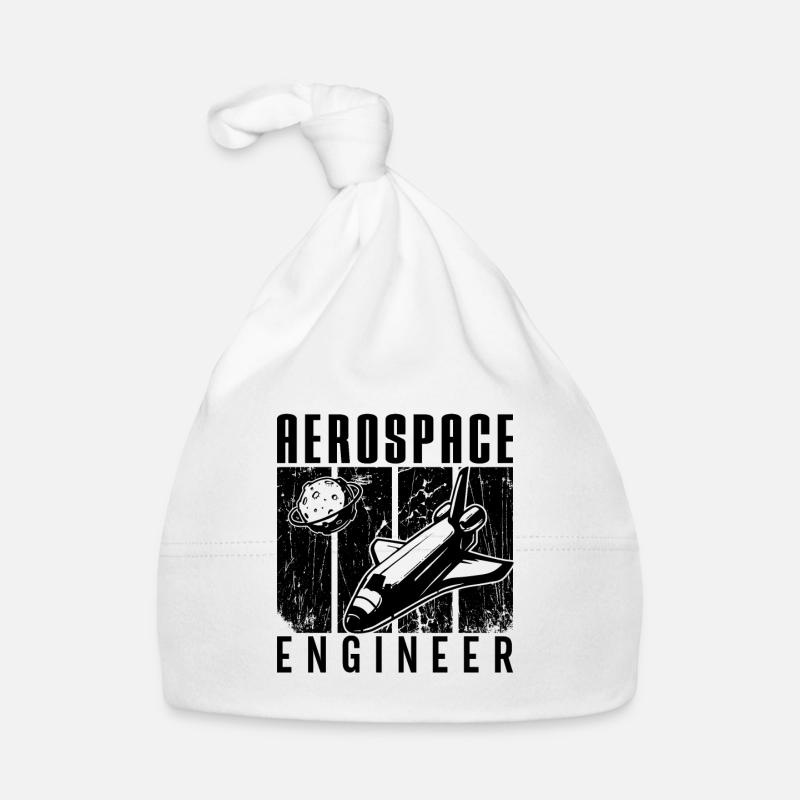 Aerospace Engineer Rocket Space Engineering Ship Organic Baby Cap