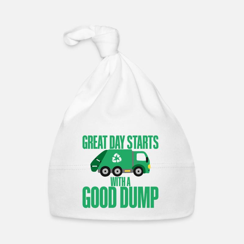 Great Day Starts With A Good Dump Organic Baby Cap