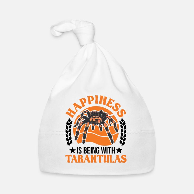 Happiness is being with Tarantulas Tarantula Organic Baby Cap