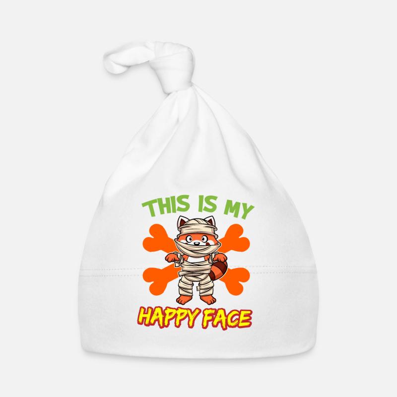 C’est mon visage heureux drôle de monstre d’Halloween Bonnet bio Bébé