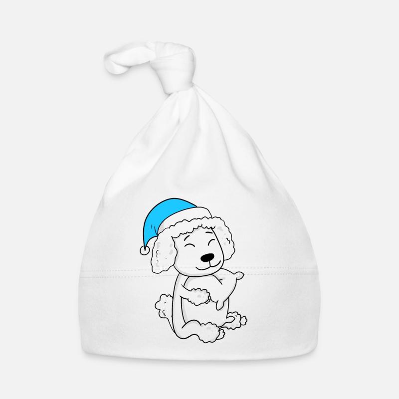 Chien Race Caniche Bonnet bio Bébé