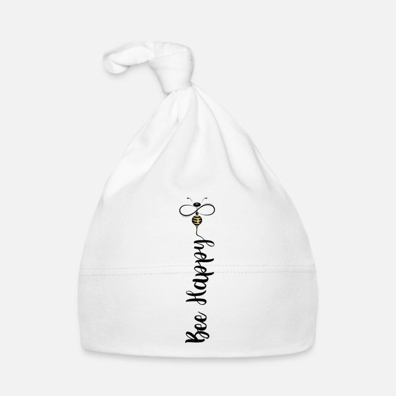 Bee Happy Organic Baby Cap