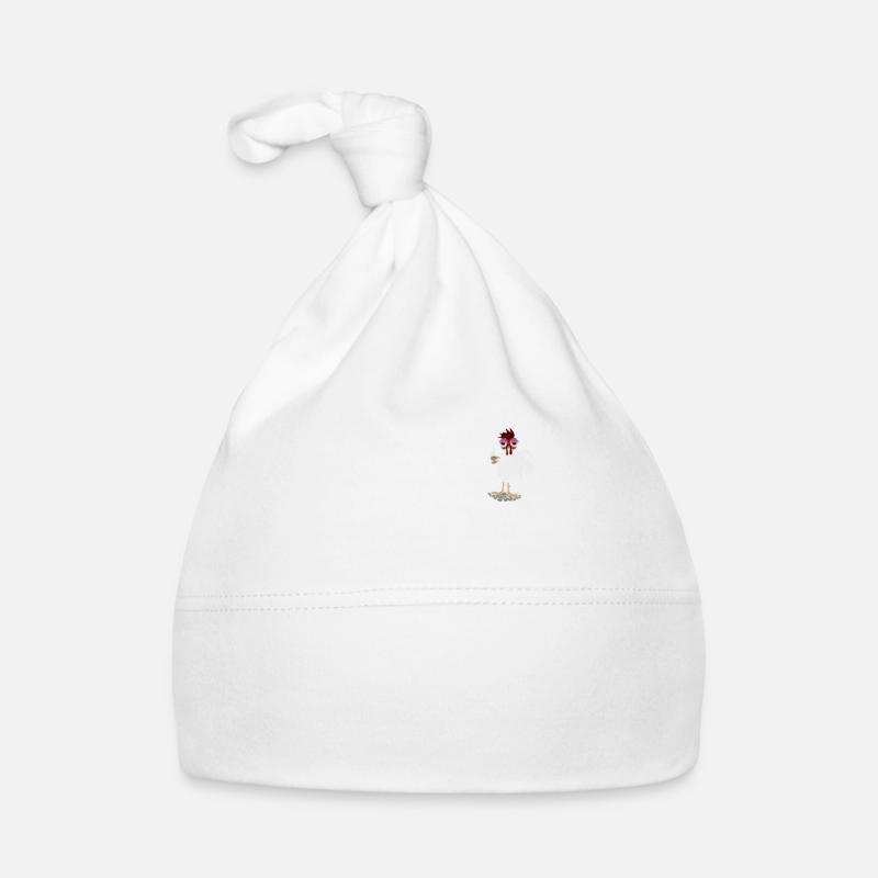 Je n’aime pas les gens du matin ou les matins ou les gens - Bonnet bio Bébé - blanc