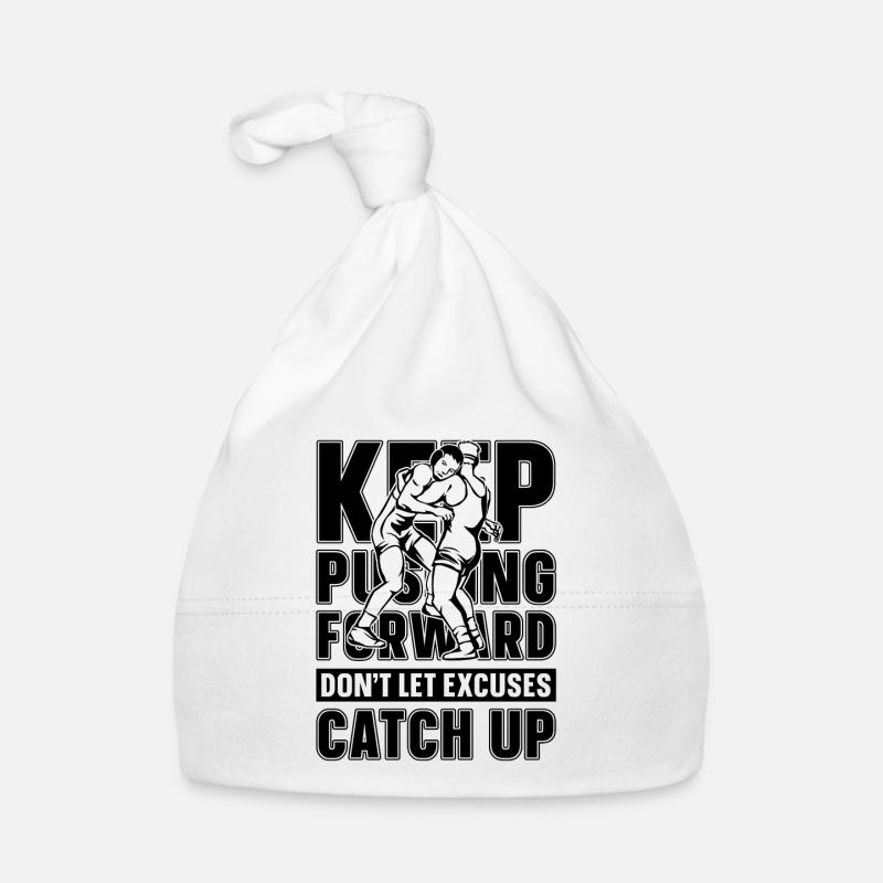 Keep Pushing Forward Catch Wrestling Wrestler Baby Bio-Mütze