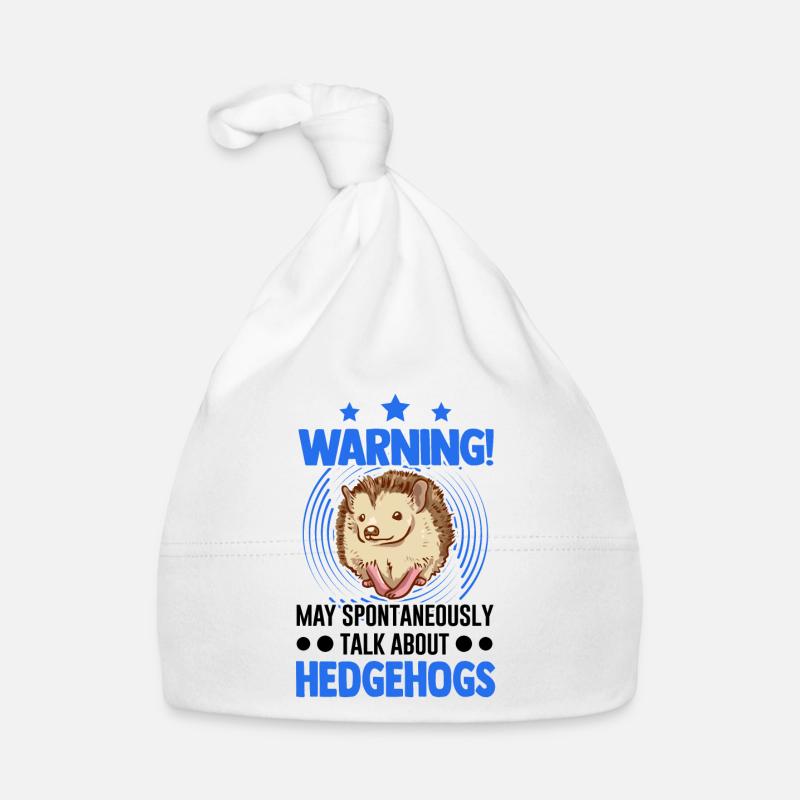Warning Hedgehog Spiny Organ Organic Baby Cap