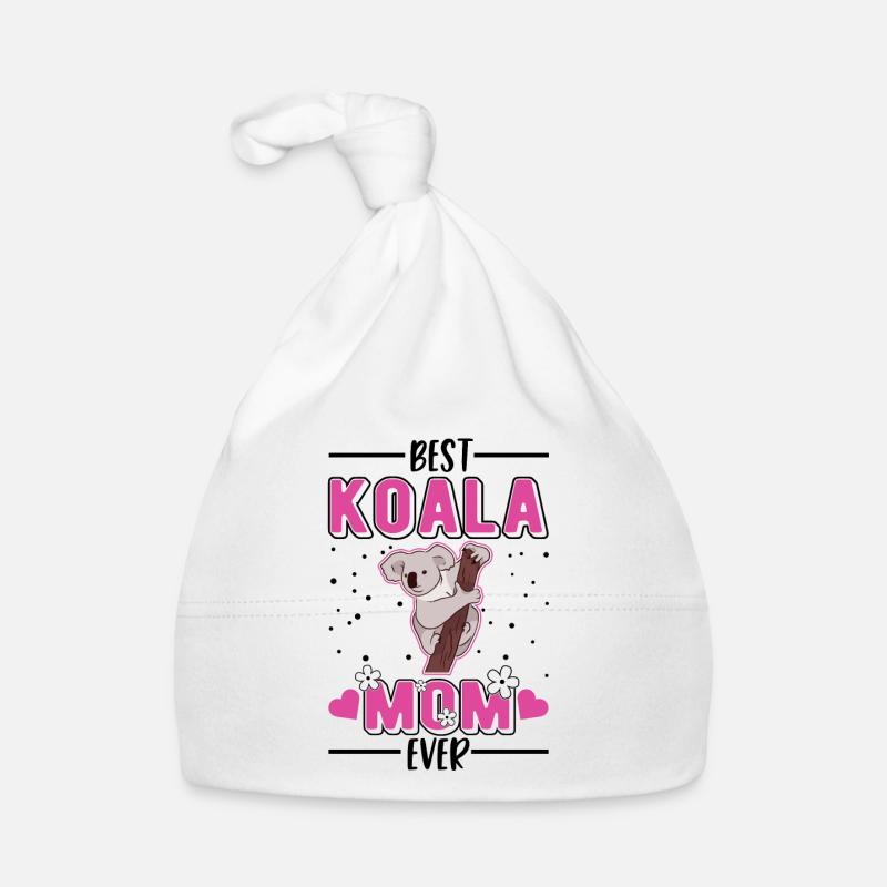 Best Koala Mom Ever Koalabär - Baby Bio-Mütze - Weiß