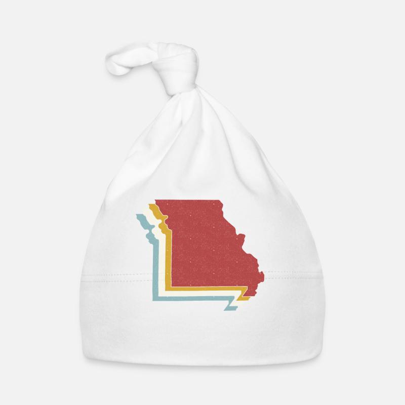 USA State - Vintage Map Missouri Baby Bio-Mütze