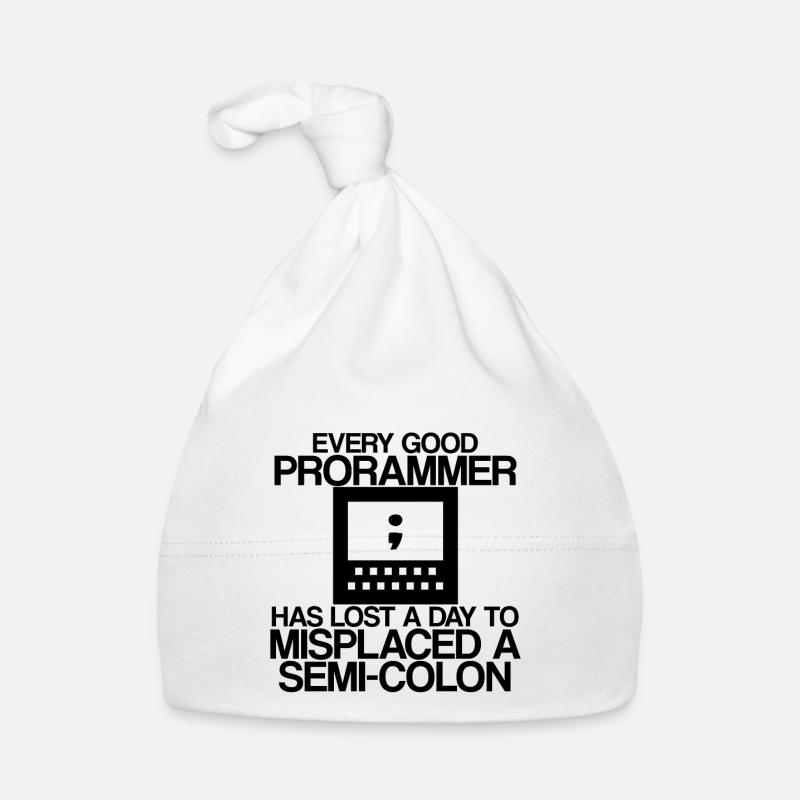 Every programmer has lost a day to a semi-colon 2 Organic Baby Cap