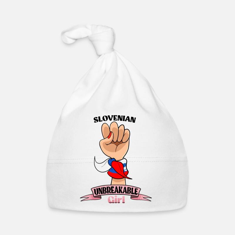 Fille slovène Incassable Héritage slovène Bonnet bio Bébé