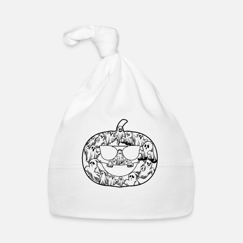 Halloween Pumpkin Halloween Pumpkin with Ghosts Baby Bio-Mütze