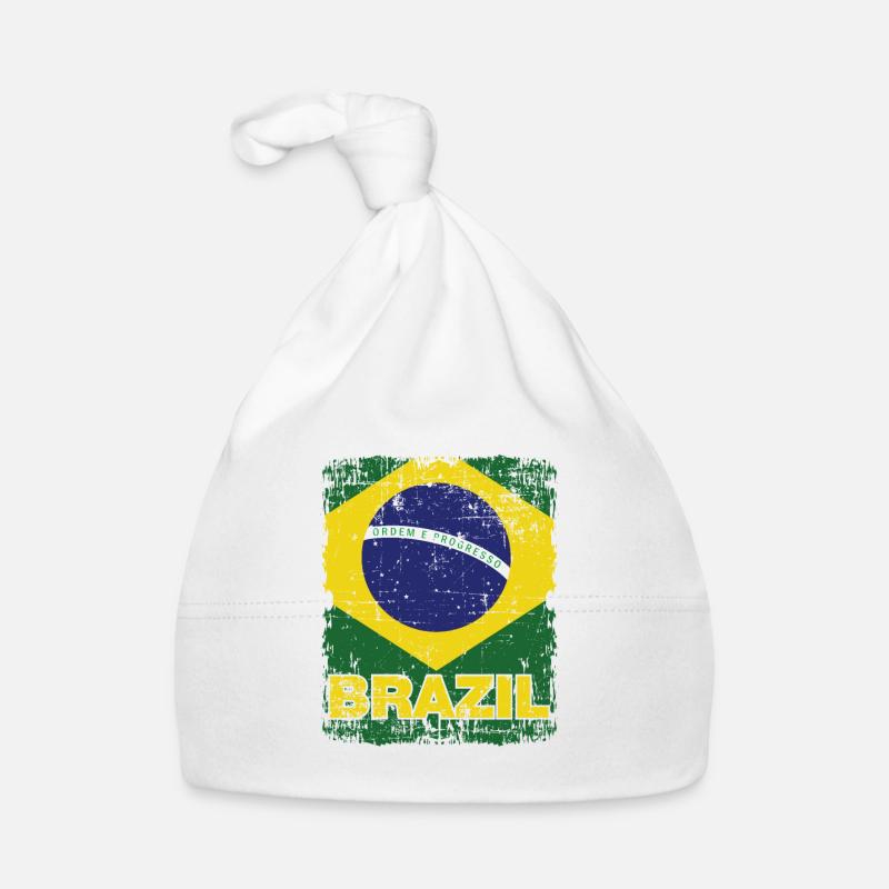 Drapeau brésilien Brésil brésilien Bonnet bio Bébé