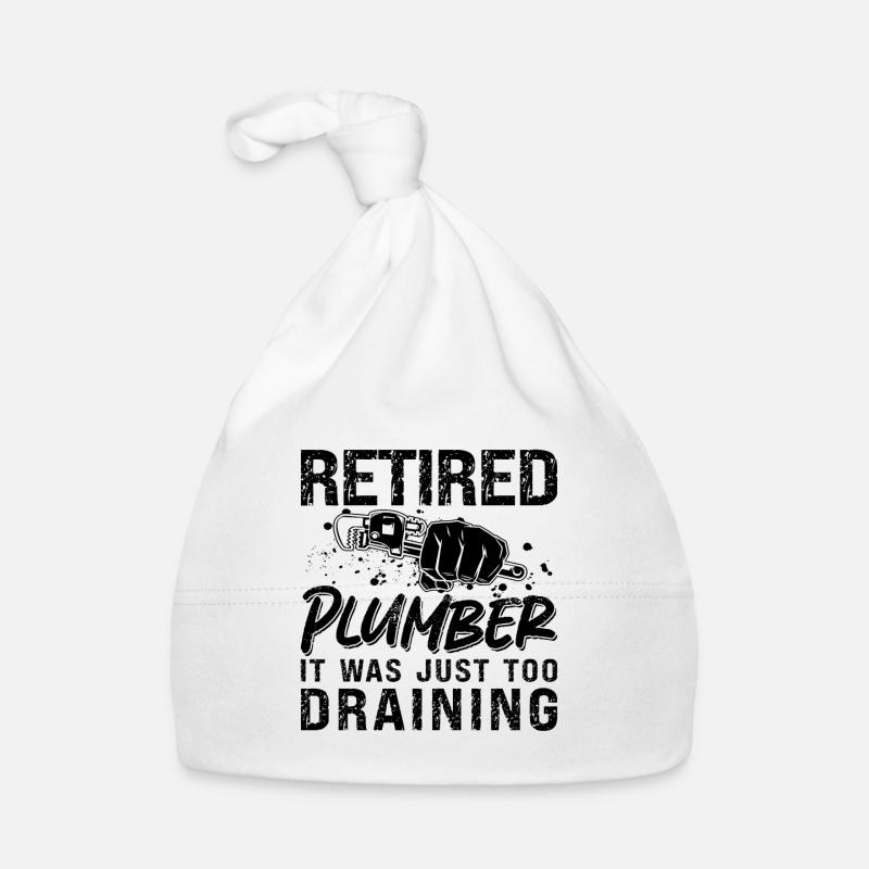 Plumber Retired Tool Plumbing Road Pipe Plumbers Baby Bio-Mütze