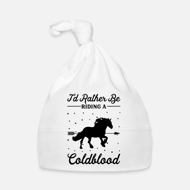 Monter un cheval Coldblut Bonnet bio Bébé