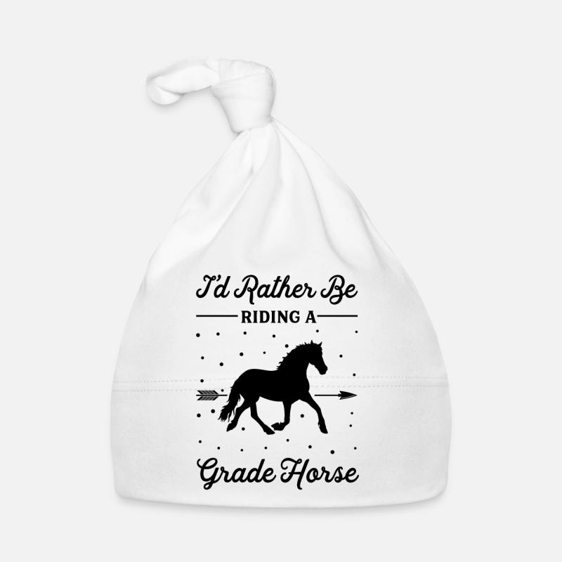 Riding On A First-Class Horse Organic Baby Cap