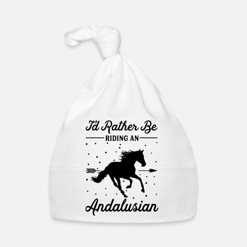 Monter à cheval andalou Bonnet bio Bébé