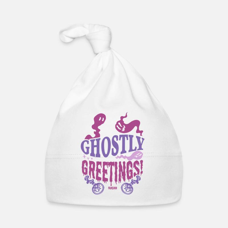 ghostly greetings Organic Baby Cap