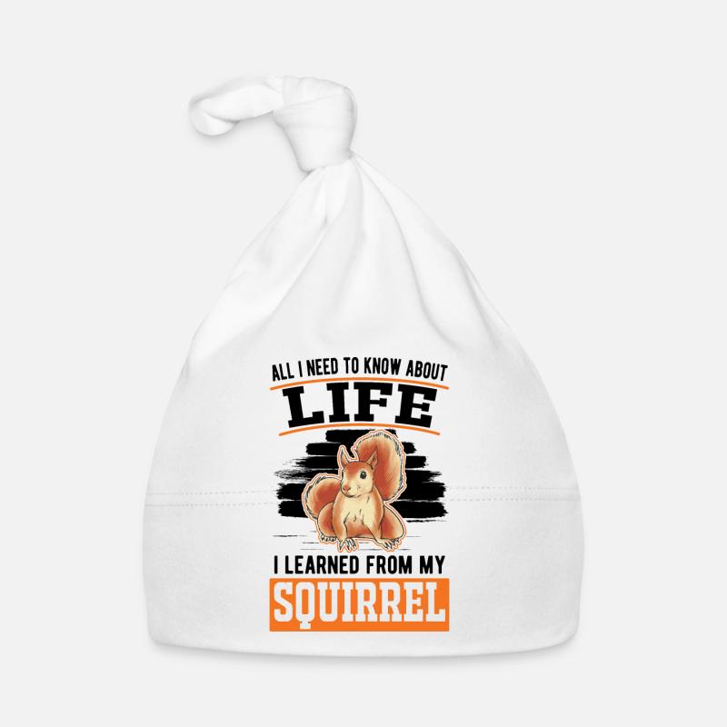 Eichhörnchen Geschenk Grauhörnchen Squirrel Baby Bio-Mütze