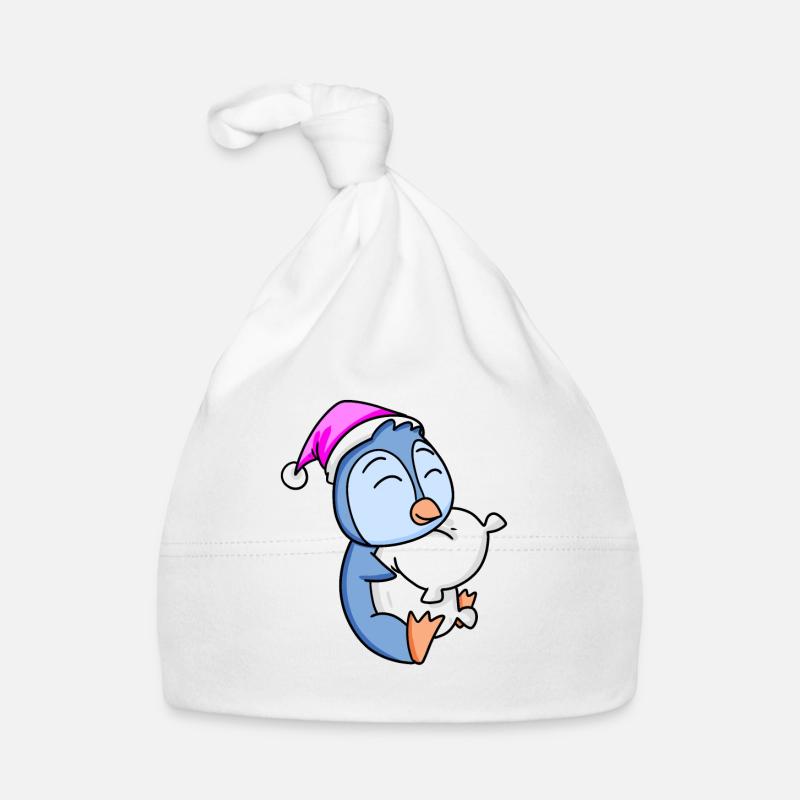 Penguin with pillow Organic Baby Cap