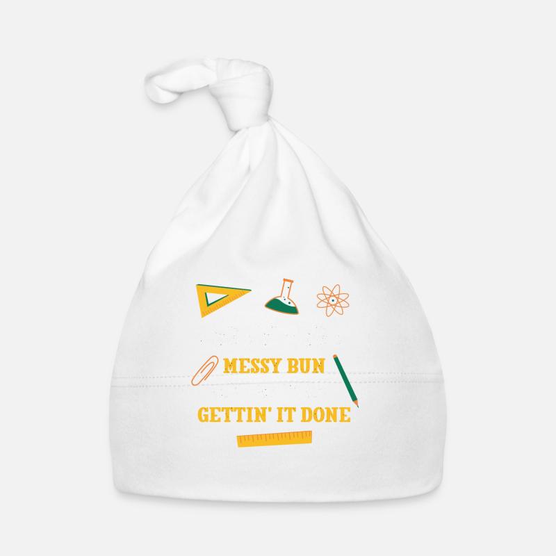 Patty Melt Messy Bun Plans de leçon Drôle d’enseignant Bonnet bio Bébé