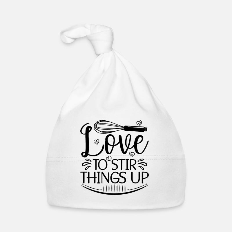 Love To Stir Things Up Baker Baking Bakery Cupcake Baby Bio-Mütze