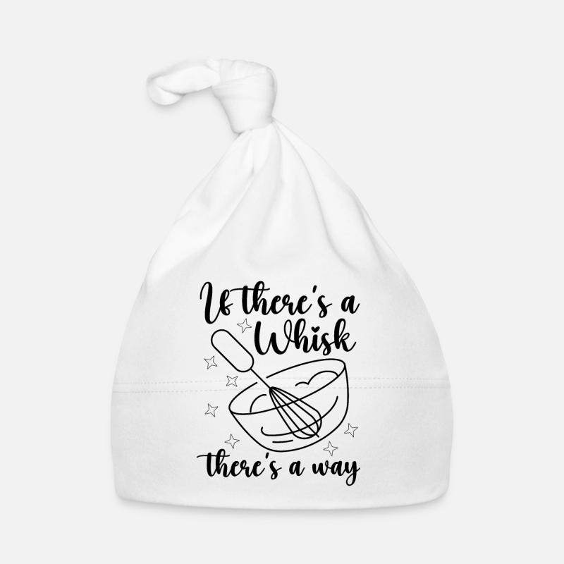 If There's A Whisk Baking Baker Bakery Chef Cake Organic Baby Cap