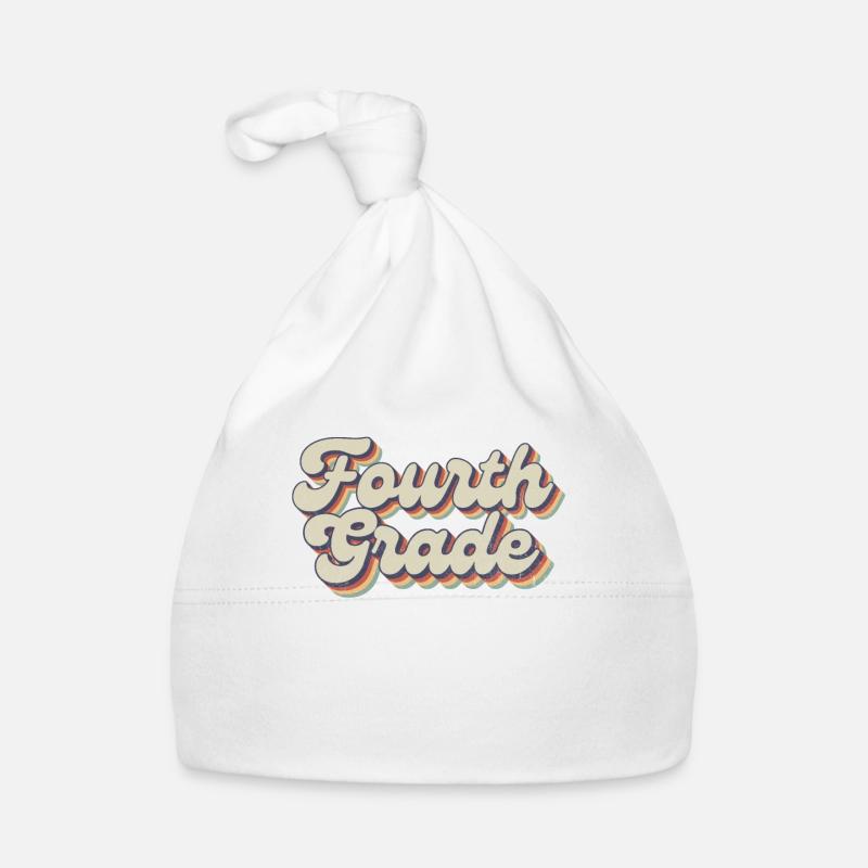 Boho Rainbow - Lehrer Der Vierten Klasse Baby Bio-Mütze