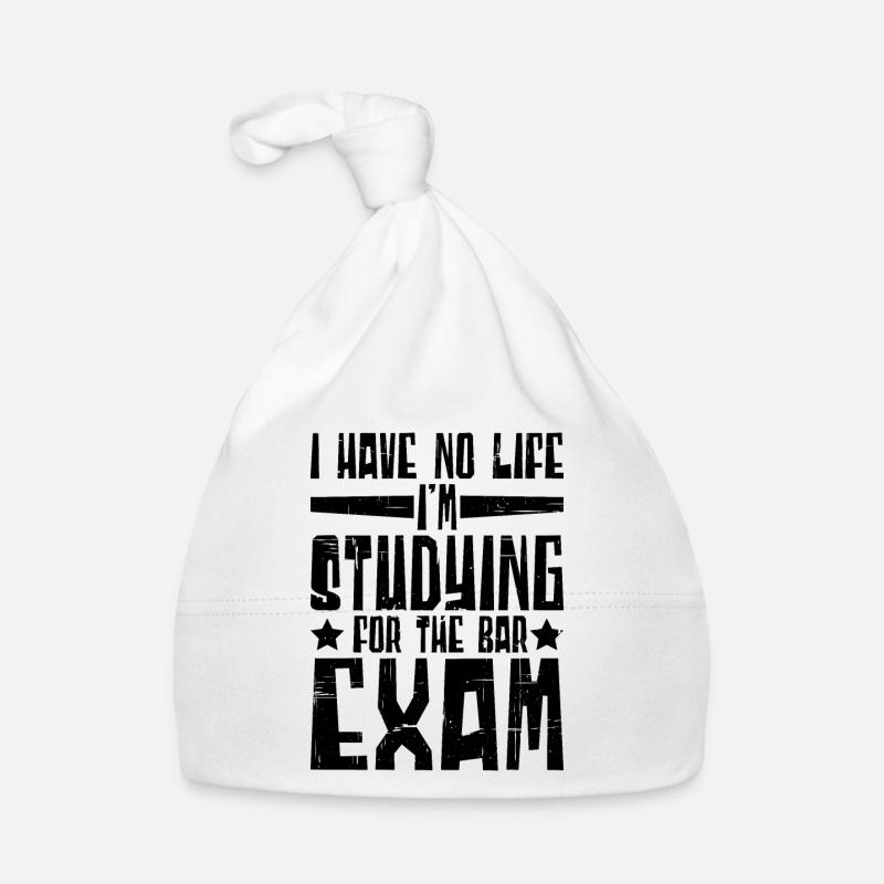 I Have No Life I'm Studying For The Bar Exam 3 Organic Baby Cap