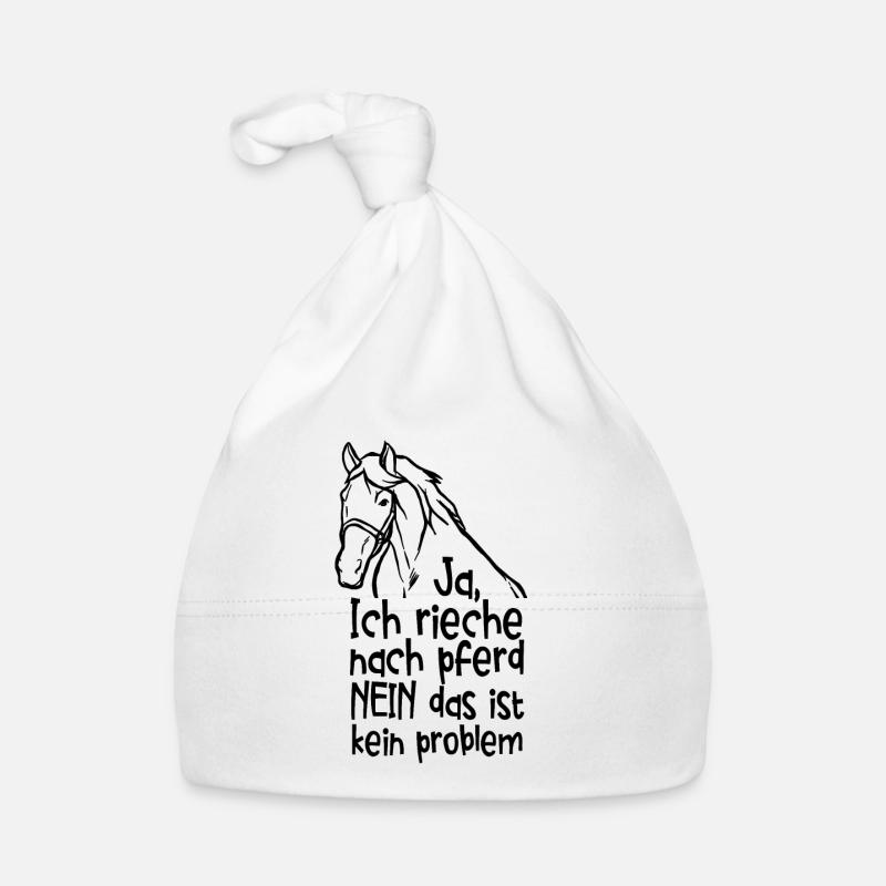 Ja Ich Rieche Nach Pferd Pferde Baby Bio-Mütze