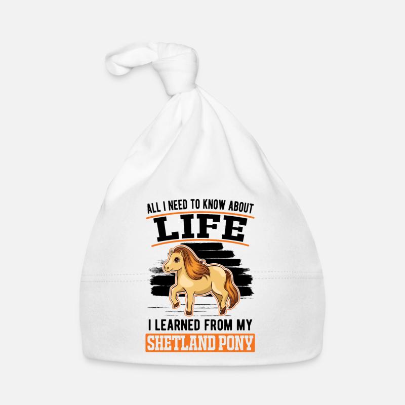 Shetlandpony Shetland-Pony Shetty Baby Bio-Mütze