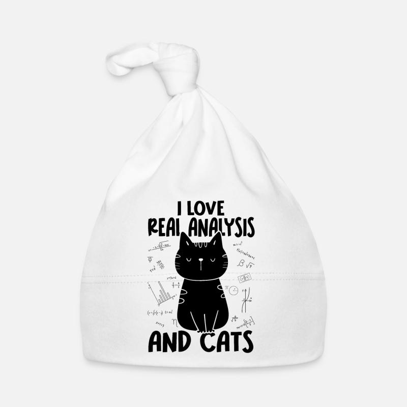 I Love Cats - Real Analysis Organic Baby Cap