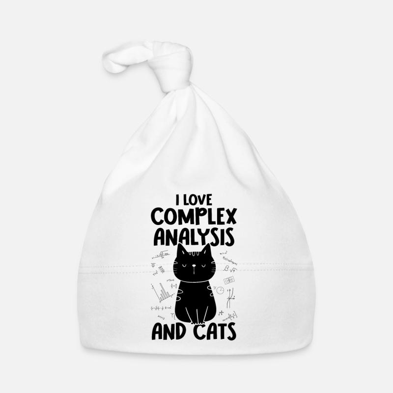 I Love Cats - Complex Analysis Organic Baby Cap